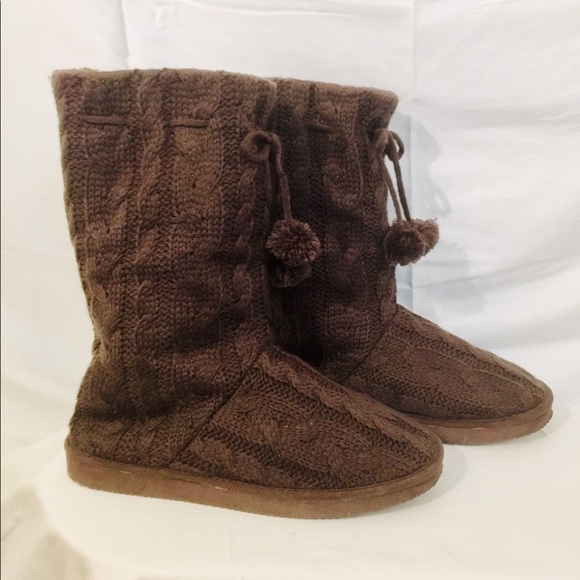 Brown Bootie Slippers - Picture 7 of 9